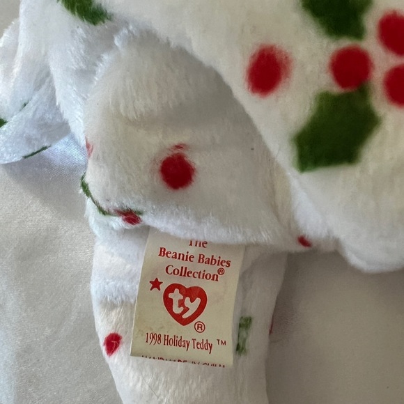 1998 Holiday Teddy - Beanie Baby with Original Tags - Picture 4 of 4